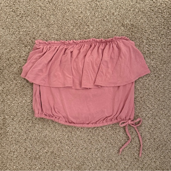 Abercrombie & Fitch Pink Sleeveless Crop Top - Picture 1 of 3